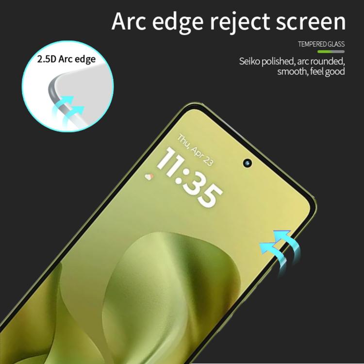 For Motorola Moto G86 / G86 Power MOFI 9H 2.5D Full Screen Tempered Glass Film - Black
