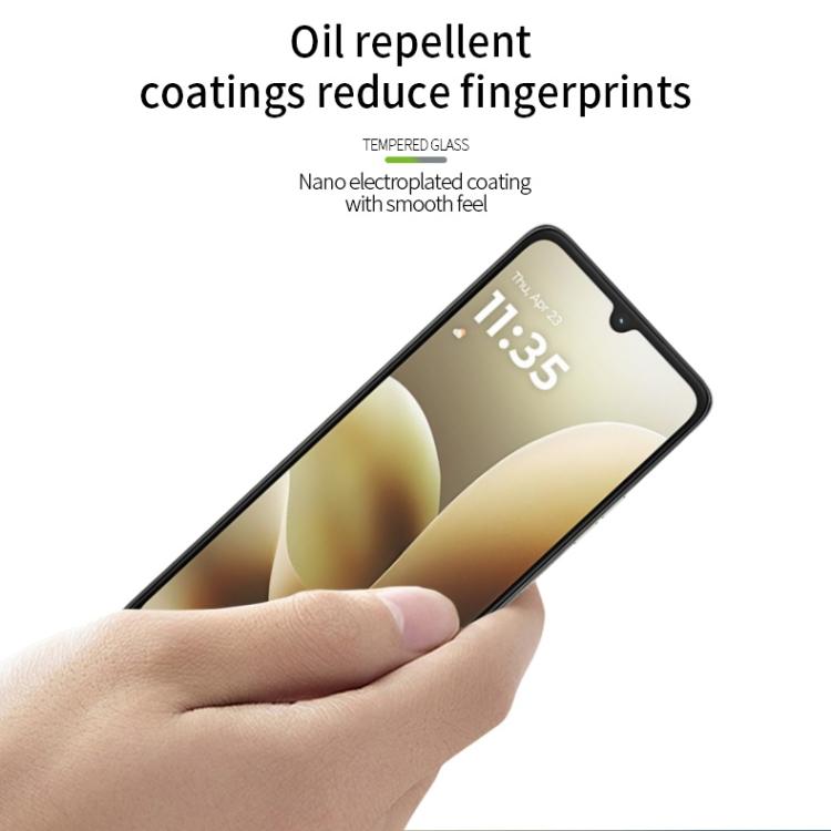 For Motorola Moto G06 / G06 Power MOFI 9H 2.5D Full Screen Tempered Glass Film - Black