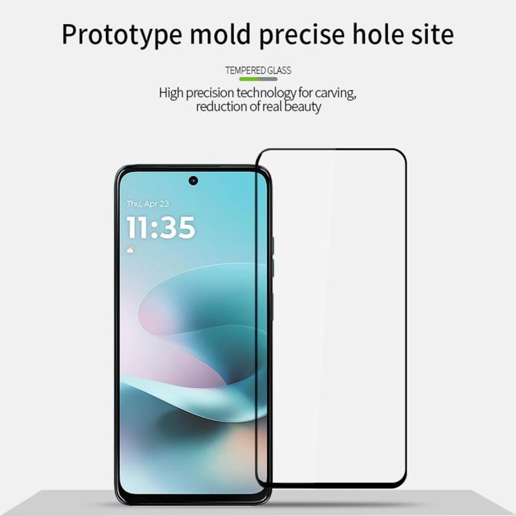 For Motorola Moto G67 Power MOFI 9H 2.5D Full Screen Tempered Glass Film - Black