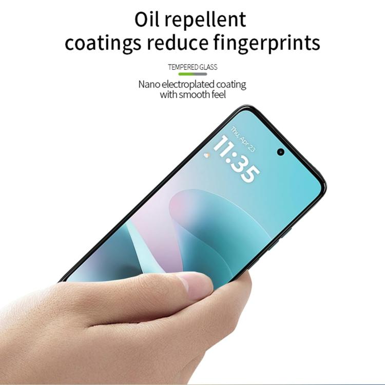 For Motorola Moto G67 Power MOFI 9H 2.5D Full Screen Tempered Glass Film - Black