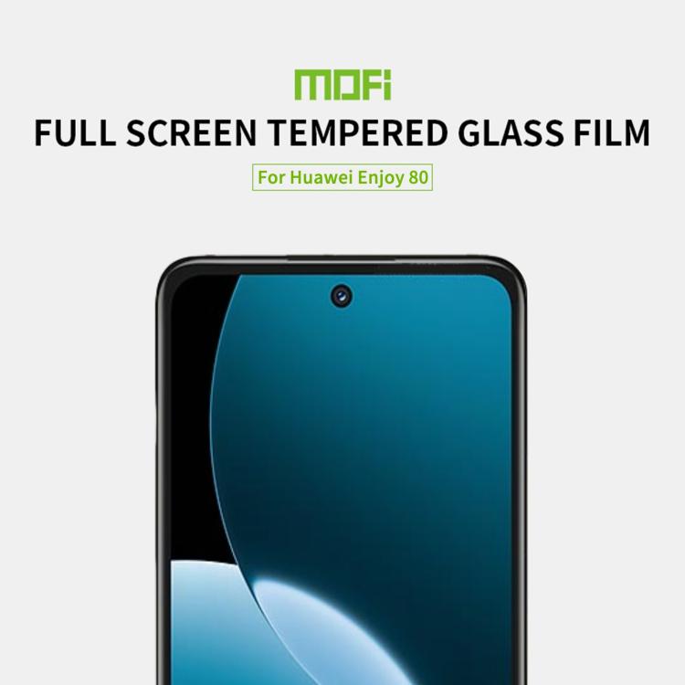 For Huawei Enjoy 80 MOFI 9H 2.5D Full Screen Tempered Glass Film - Black
