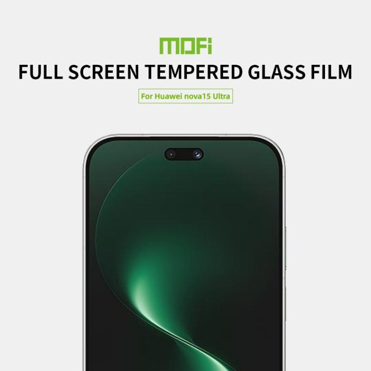 For Huawei nova 15 Ultra MOFI 9H 2.5D Full Screen Tempered Glass Film - Black