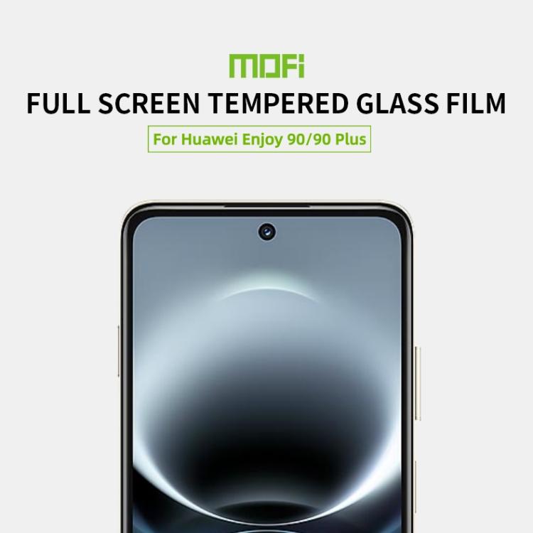For Huawei Enjoy 90 / 90 Plus 5G MOFI 9H 2.5D Full Screen Tempered Glass Film - Black
