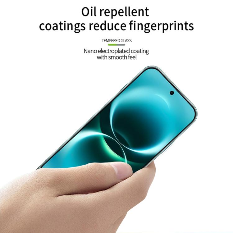 For Huawei Enjoy 90 Pro Max 5G MOFI 9H 2.5D Full Screen Tempered Glass Film - Black