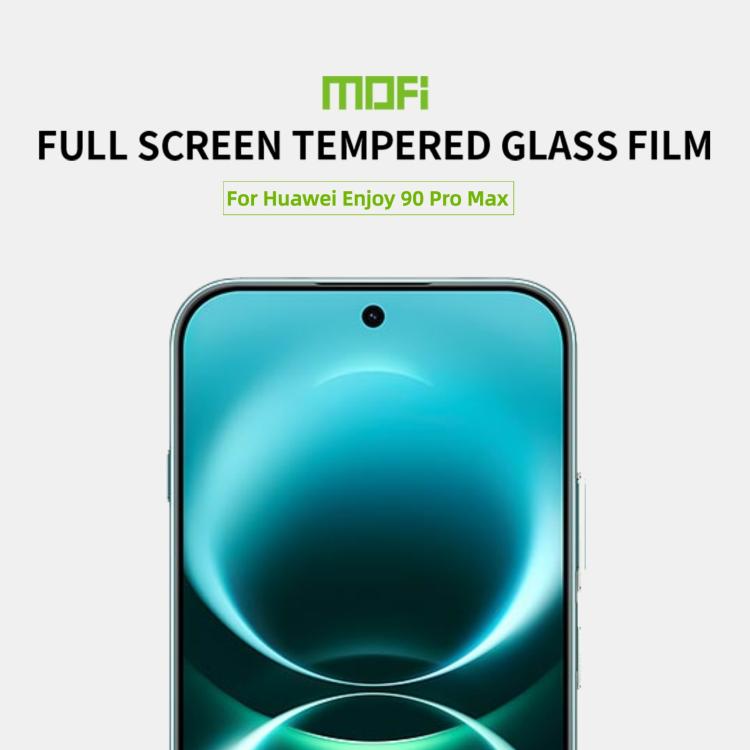 For Huawei Enjoy 90 Pro Max 5G MOFI 9H 2.5D Full Screen Tempered Glass Film - Black