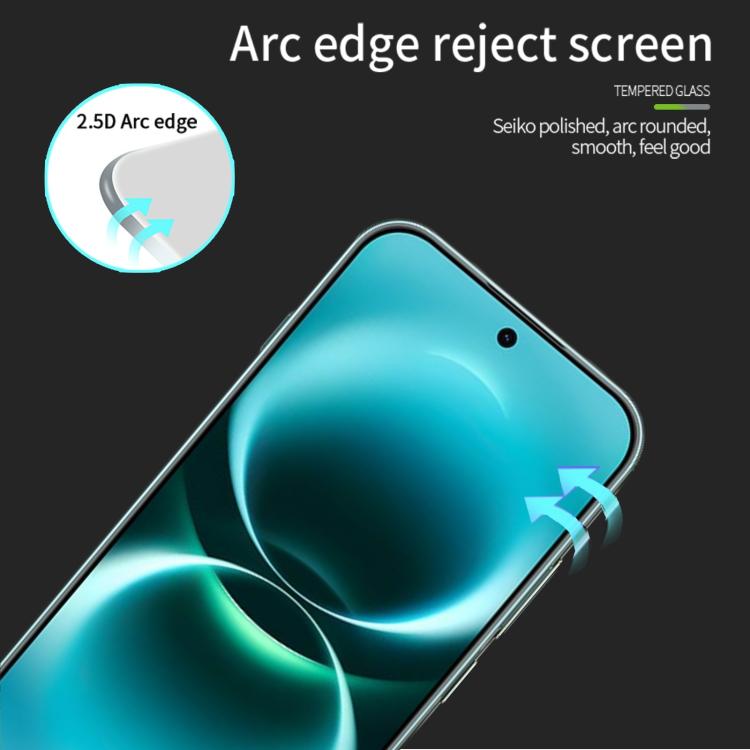 For Huawei Enjoy 90 Pro Max 5G MOFI 9H 2.5D Full Screen Tempered Glass Film - Black