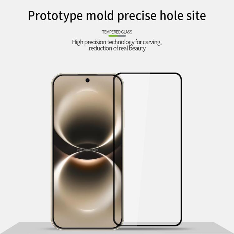 For Huawei nova 15 Max MOFI 9H 2.5D Full Screen Tempered Glass Film - Black