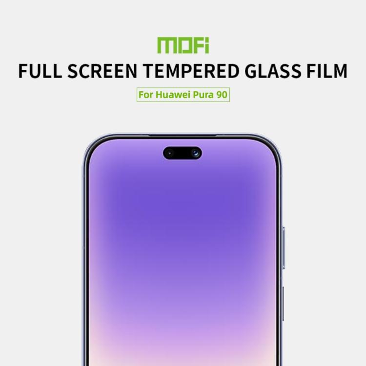 For Huawei Pura 90 MOFI 9H 2.5D Full Screen Tempered Glass Film - Black