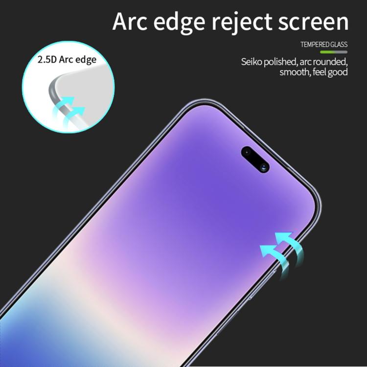 For Huawei Pura 90 MOFI 9H 2.5D Full Screen Tempered Glass Film - Black