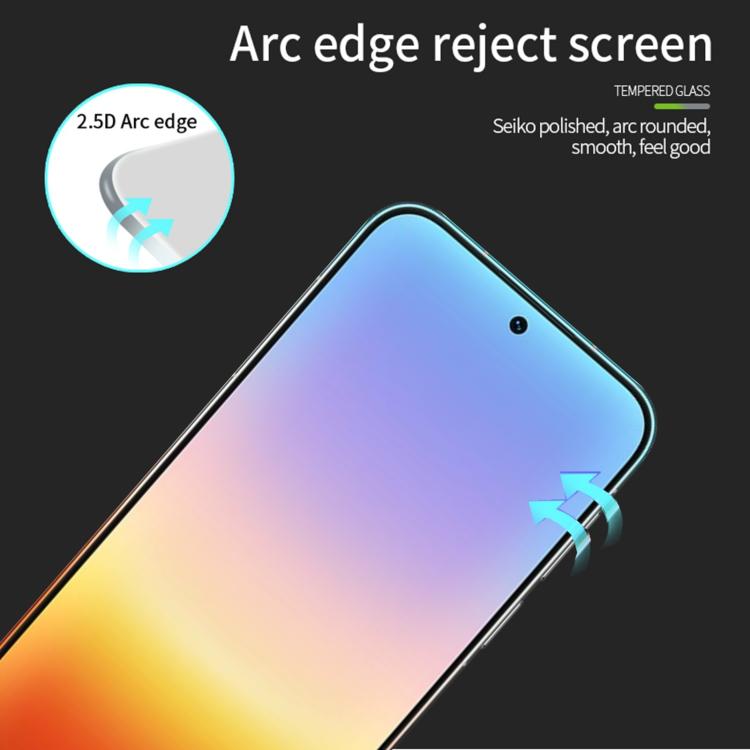 For Huawei Pura 90 Pro Max MOFI 9H 2.5D Full Screen Tempered Glass Film - Black
