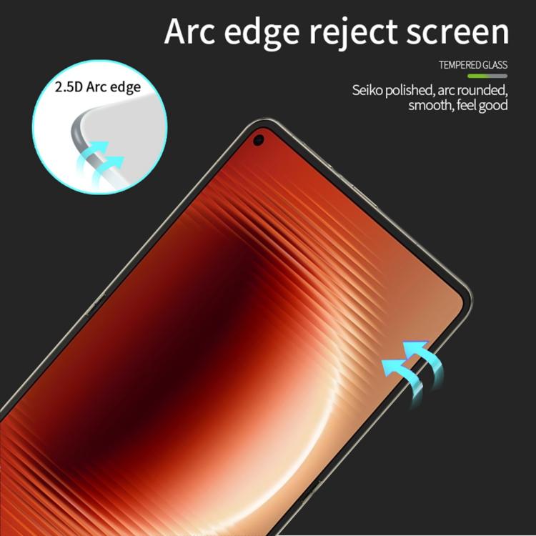 For Huawei Pura X Max Inner Screen MOFI 9H 2.5D Full Screen Tempered Glass Film - Black