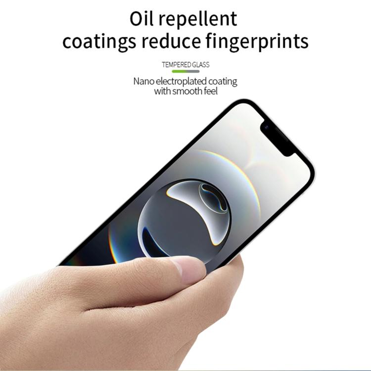 For iPhone 17e / 16e MOFI 9H 3D Explosion-proof Curved Screen Tempered Glass Film - Black