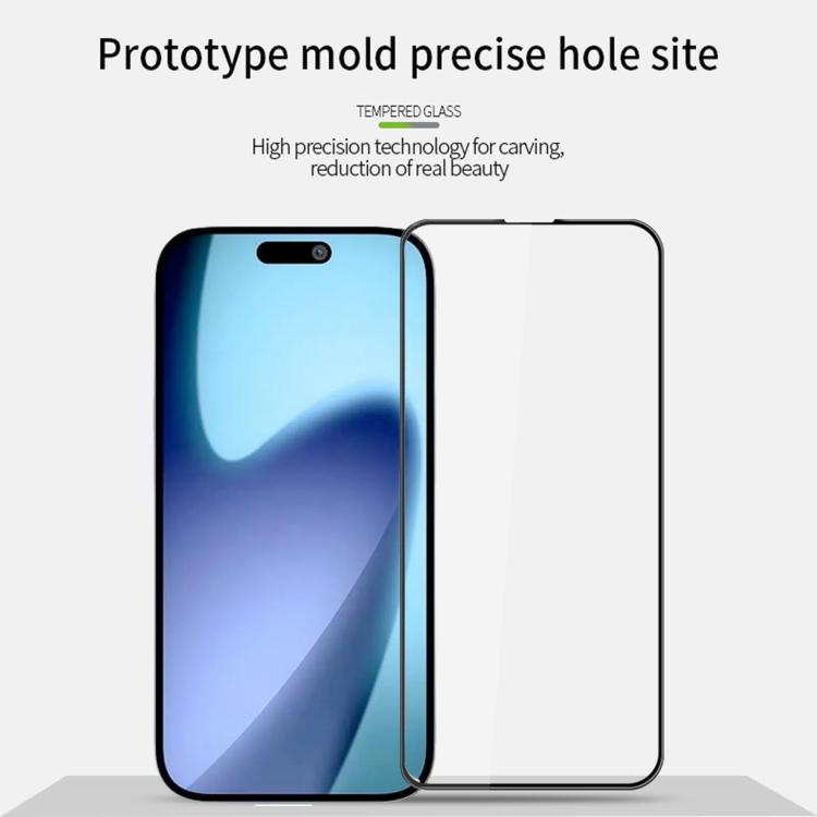 For iPhone Air MOFI 9H 3D Explosion-proof Curved Screen Tempered Glass Film - Black