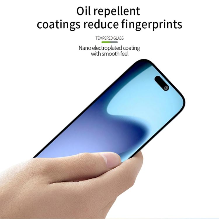For iPhone Air MOFI 9H 3D Explosion-proof Curved Screen Tempered Glass Film - Black