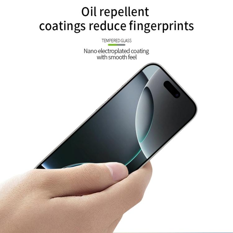 For iPhone 17 Pro Max MOFI 9H 3D Explosion-proof Curved Screen Tempered Glass Film - Black