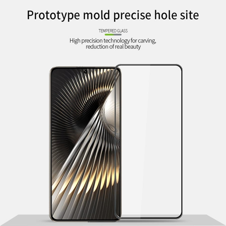 For Xiaomi Poco F6 / Redmi Turbo 3 MOFI 9H 3D Explosion-proof Curved Screen Tempered Glass Film - Black