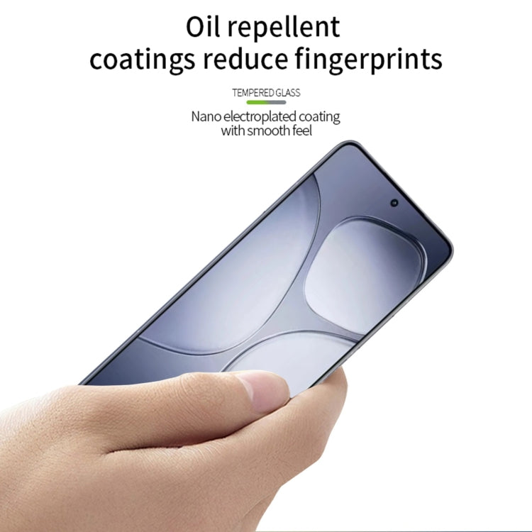 For Xiaomi Redmi K70 Ultra MOFI 9H 3D Explosion-proof Curved Screen Tempered Glass Film - Black