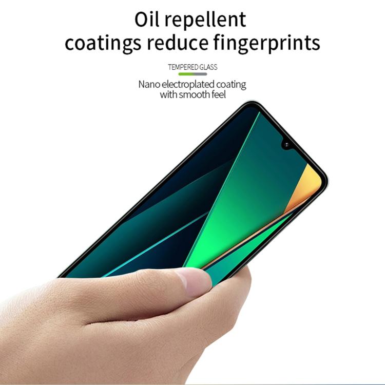 For Xiaomi Poco C75 MOFI 9H 3D Explosion-proof Curved Screen Tempered Glass Film - Black