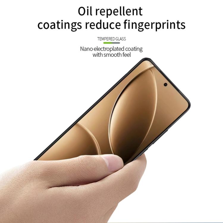 For Xiaomi Redmi K80 / K80 Pro MOFI 9H 3D Explosion-proof Curved Screen Tempered Glass Film - Black