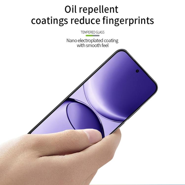 For Redmi Turbo 4 Pro MOFI 9H 3D Explosion-proof Curved Screen Tempered Glass Film - Black