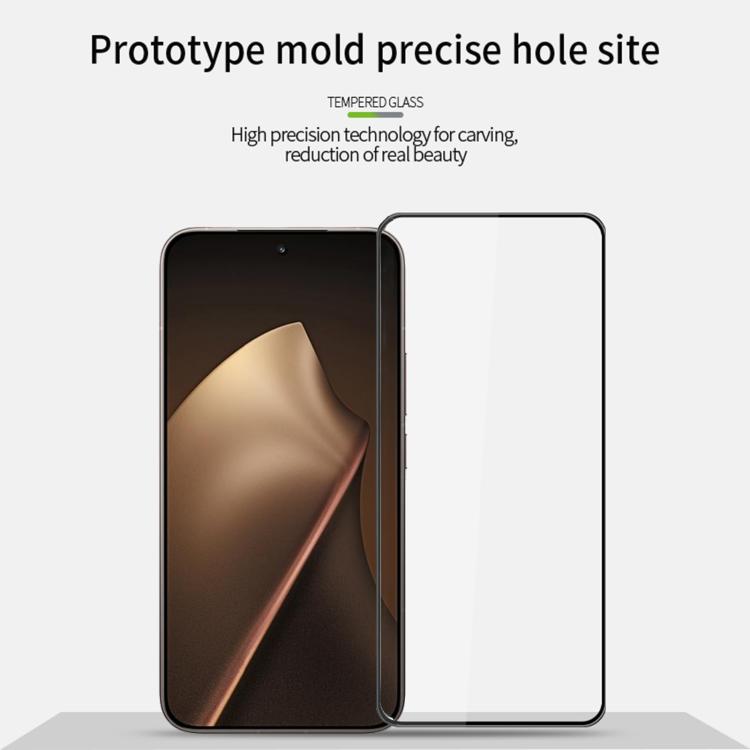 For Xiaomi 15T / 15T Pro MOFI 9H 3D Explosion-proof Curved Screen Tempered Glass Film - Black