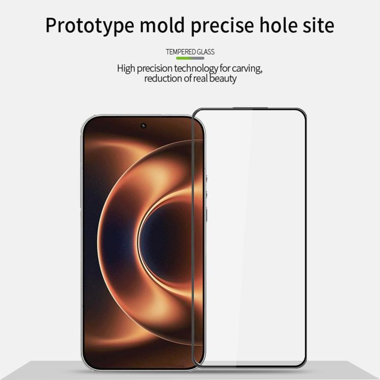 For Xiaomi 17 Ultra Unlock MOFI 9H 3D Explosion-proof Curved Screen Tempered Glass Film - Black