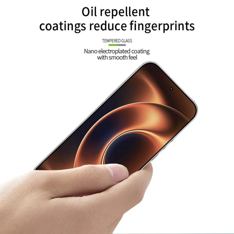 For Xiaomi 17 Ultra Unlock MOFI 9H 3D Explosion-proof Curved Screen Tempered Glass Film - Black