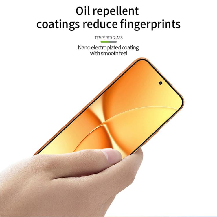 For Redmi Turbo 5 / Poco X8 Pro Unlock MOFI 9H 3D Explosion-proof Curved Screen Tempered Glass Film - Black
