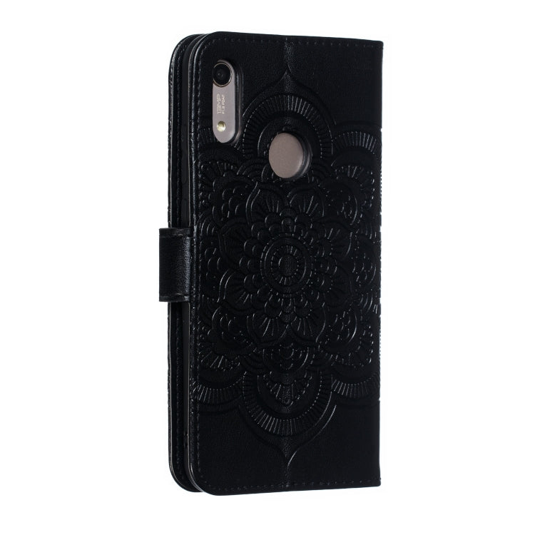 Mandala Embossing Pattern Horizontal Flip Leather Case for Huawei Y6 (2019) & Y6 Pro (2019) & Enjoy 9E, with Holder & Card Slots & Wallet & Photo Frame &  Lanyard