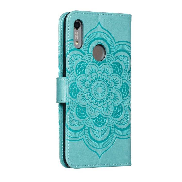 Mandala Embossing Pattern Horizontal Flip Leather Case for Huawei Y6 (2019) & Y6 Pro (2019) & Enjoy 9E, with Holder & Card Slots & Wallet & Photo Frame &  Lanyard