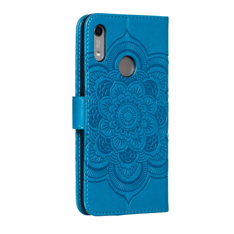 Mandala Embossing Pattern Horizontal Flip Leather Case for Huawei Y6 (2019) & Y6 Pro (2019) & Enjoy 9E, with Holder & Card Slots & Wallet & Photo Frame &  Lanyard