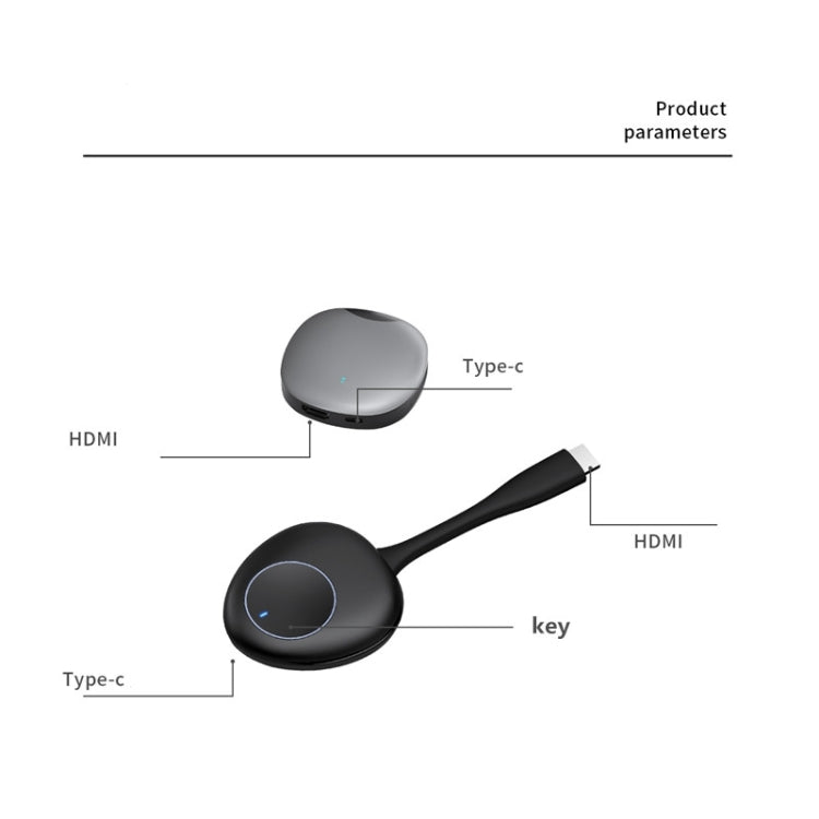 G50-R35 4K 5G Wireless HDMI  Display Dongle, Miracast Adapter Streaming YouTube Video/Audio Receiver
