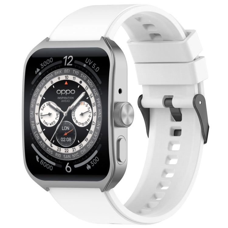 For OPPO Watch 4 Pro 22mm Solid Color Silicone Watch Band