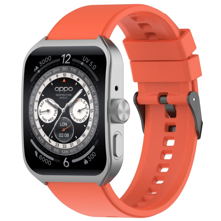 For OPPO Watch 4 Pro 22mm Solid Color Silicone Watch Band
