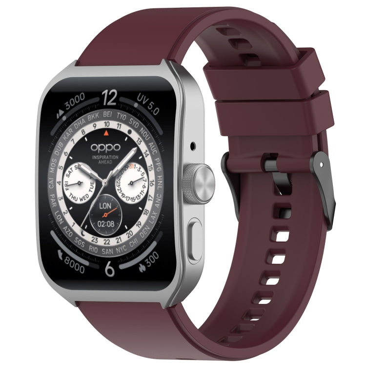 For OPPO Watch 4 Pro 22mm Solid Color Silicone Watch Band
