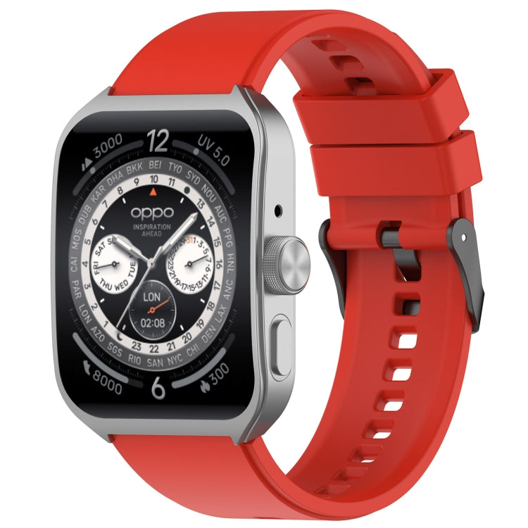 For OPPO Watch 4 Pro 22mm Solid Color Silicone Watch Band