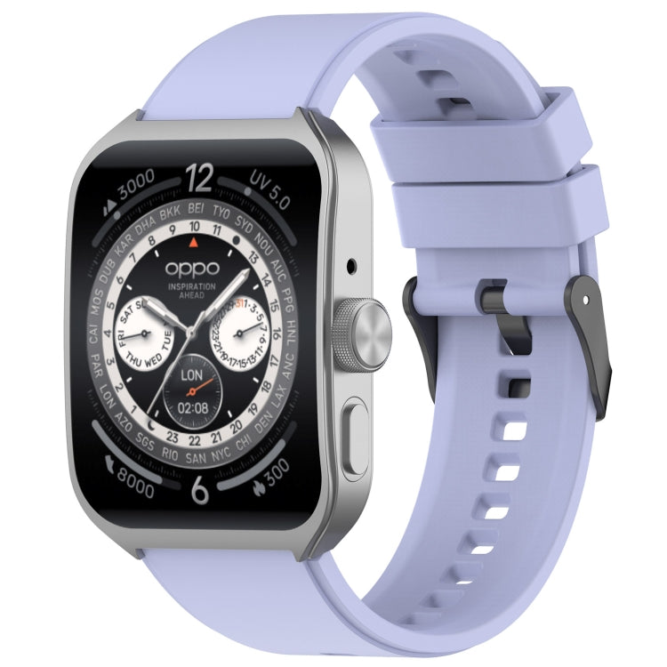 For OPPO Watch 4 Pro 22mm Solid Color Silicone Watch Band