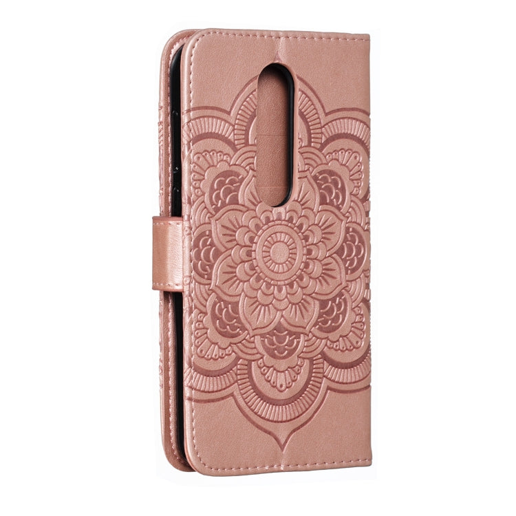 Mandala Embossing Pattern Horizontal Flip Leather Case for One Plus 7 Pro, with Holder & Card Slots & Wallet & Photo Frame &  Lanyard