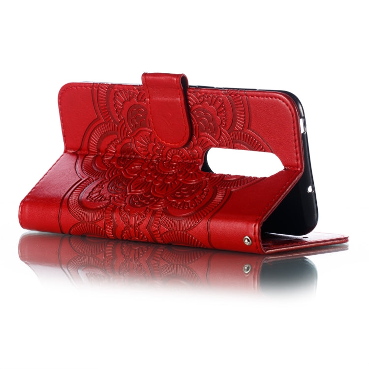 Mandala Embossing Pattern Horizontal Flip Leather Case for One Plus 7 Pro, with Holder & Card Slots & Wallet & Photo Frame &  Lanyard