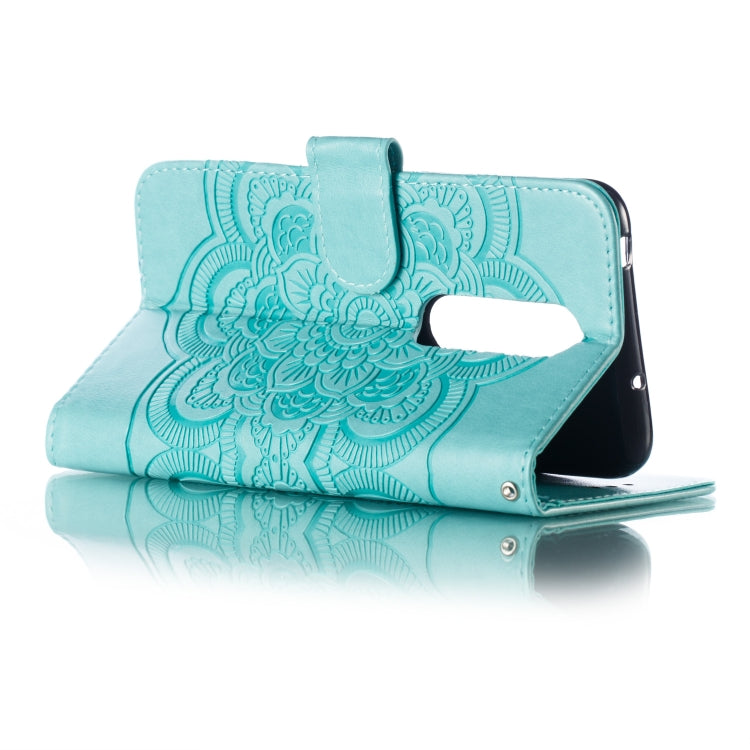 Mandala Embossing Pattern Horizontal Flip Leather Case for One Plus 7 Pro, with Holder & Card Slots & Wallet & Photo Frame &  Lanyard