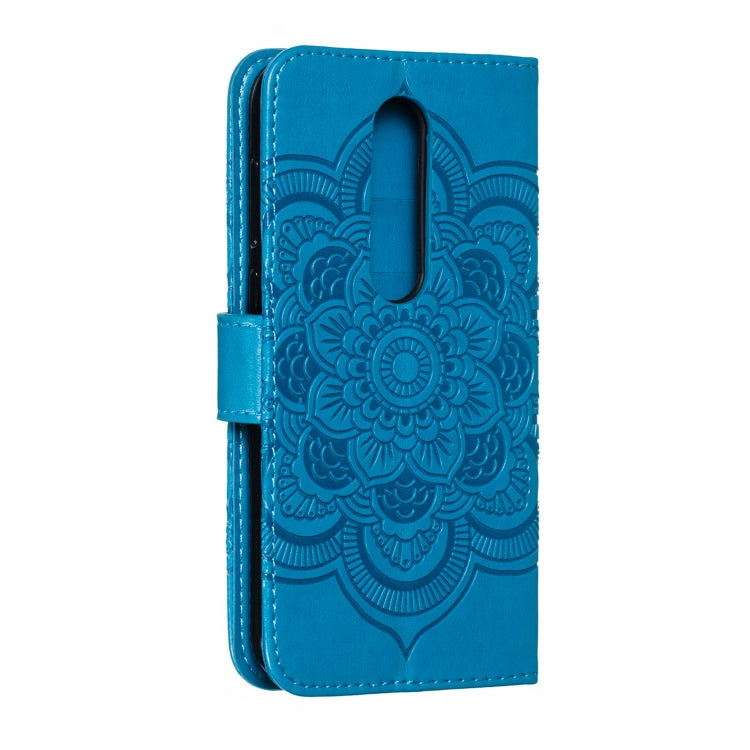 Mandala Embossing Pattern Horizontal Flip Leather Case for One Plus 7 Pro, with Holder & Card Slots & Wallet & Photo Frame &  Lanyard