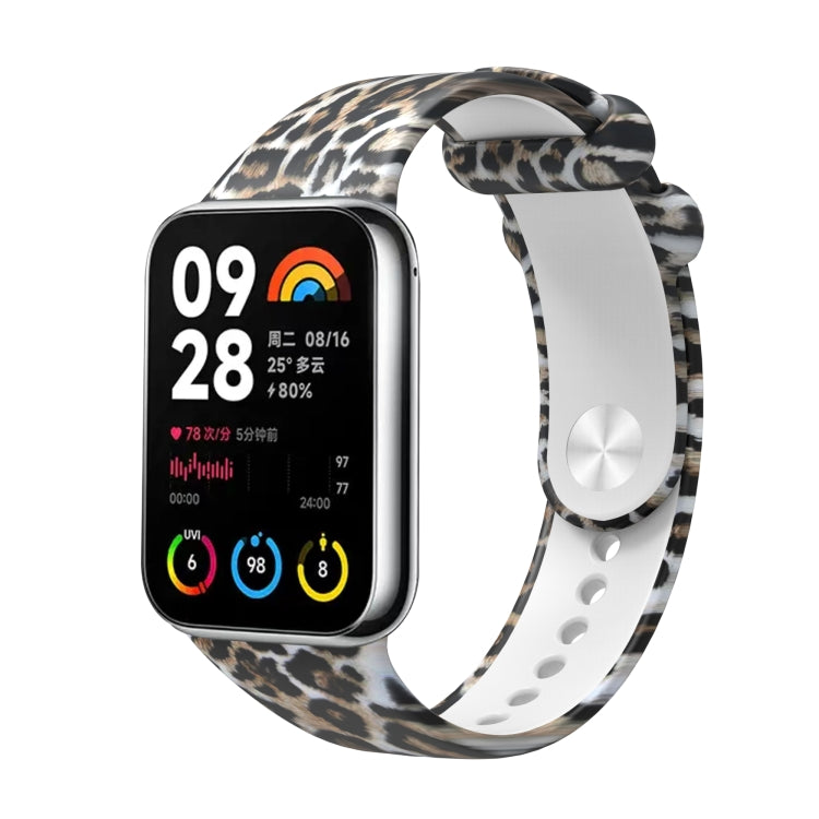 For Xiaomi Mi Band 8 Pro Painted Pattern Silicone Watch Band