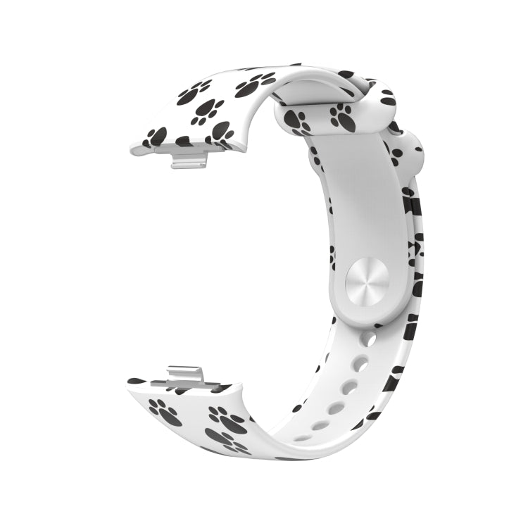 For Xiaomi Mi Band 8 Pro Painted Pattern Silicone Watch Band