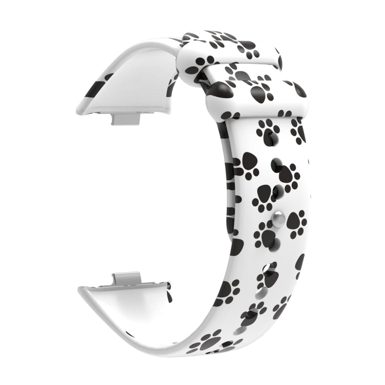 For Xiaomi Mi Band 8 Pro Painted Pattern Silicone Watch Band