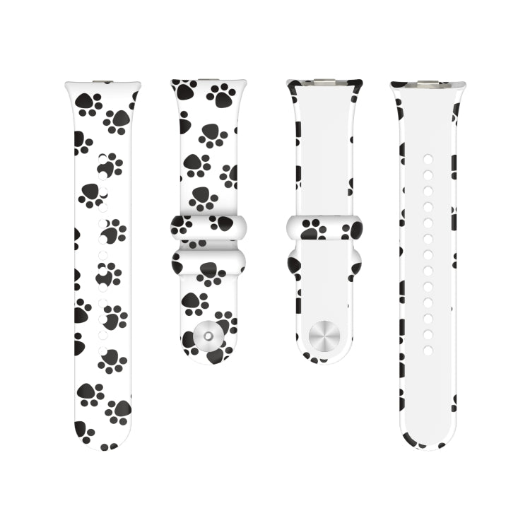 For Xiaomi Mi Band 8 Pro Painted Pattern Silicone Watch Band