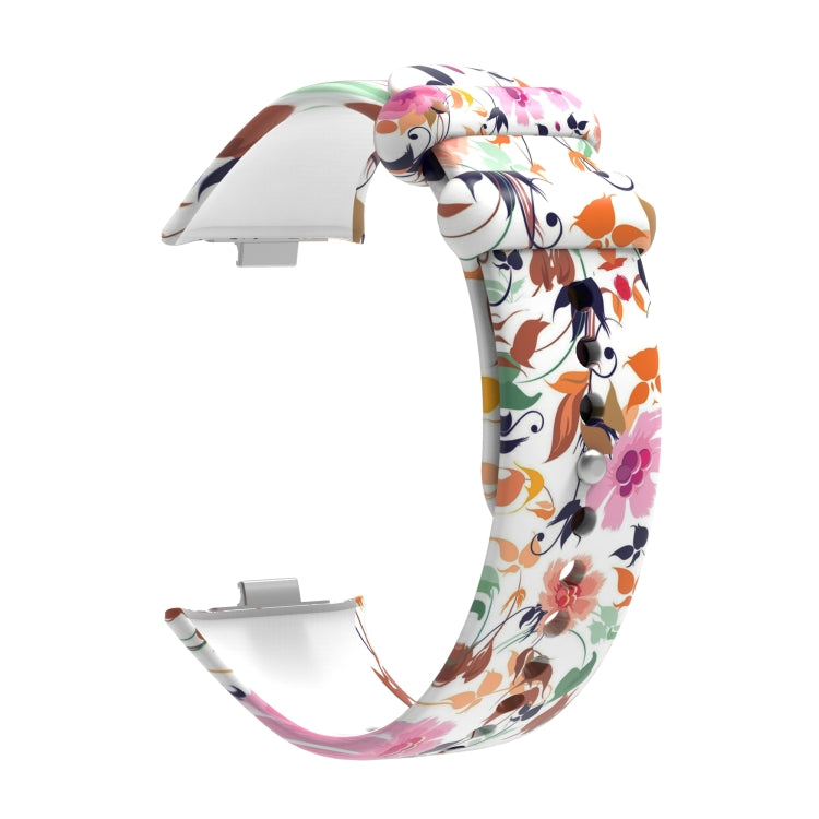 For Xiaomi Mi Band 8 Pro Painted Pattern Silicone Watch Band