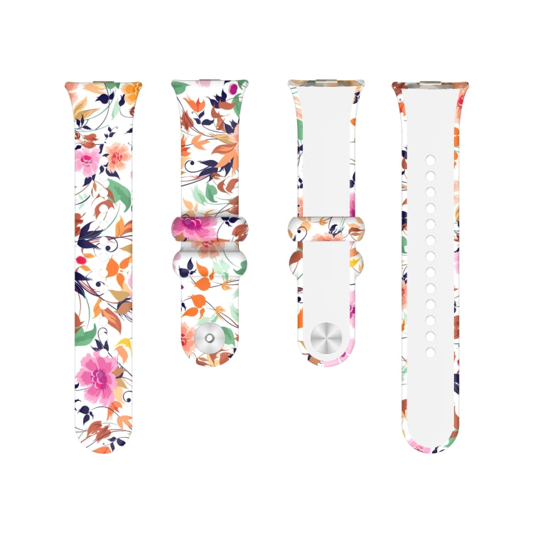 For Xiaomi Mi Band 8 Pro Painted Pattern Silicone Watch Band