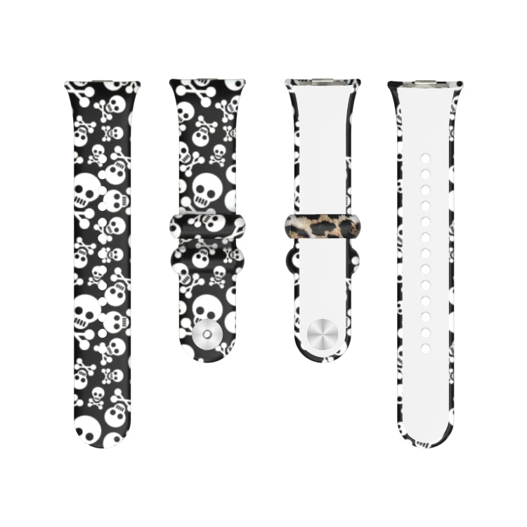 For Xiaomi Mi Band 8 Pro Painted Pattern Silicone Watch Band