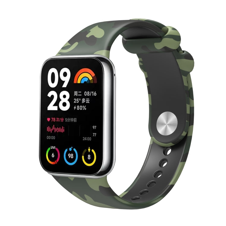 For Xiaomi Mi Band 8 Pro Painted Pattern Silicone Watch Band