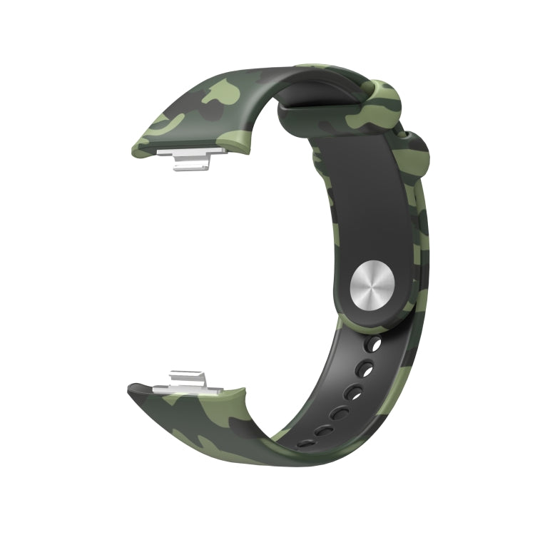 For Xiaomi Mi Band 8 Pro Painted Pattern Silicone Watch Band